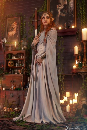 Forbidden Realm Archmage candles elf mage maiden redhead gen-the-hobbit genevieve genthehobbit fantasy renaissance 1