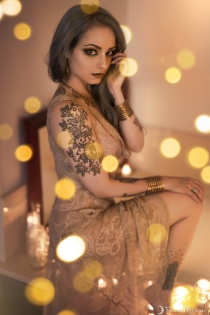 Forbidden Realm Aura lace delicate blue-hair bubblebath gen-the-hobbit genevieve genthehobbit feminine vintage 2