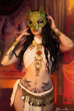 Forbidden Realm Bastet kitty black-hair gen-the-hobbit genevieve genthehobbit egyptian exotic mythology 1