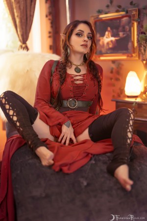 Forbidden Realm Beguile elf-ears maiden redhead gen-the-hobbit genevieve genthehobbit boho cozy renaissance 2