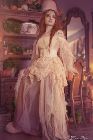 Forbidden Realm Ethereal horns lace lingerie dreamy whimsical redhead gen-the-hobbit genevieve genthehobbit 2
