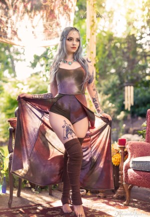 Forbidden Realm Festival Season knee-socks delicate dreamy sweet silver-hair nature outdoor gen-the-hobbit genevieve genthehobbit renaissance 1