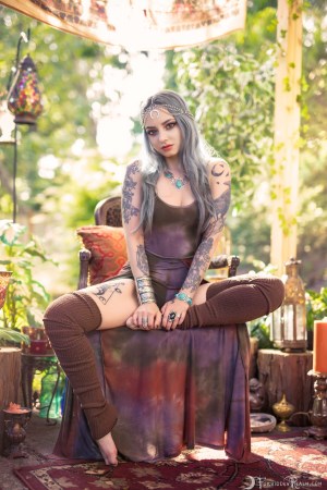 Forbidden Realm Festival Season knee-socks delicate dreamy sweet silver-hair nature outdoor gen-the-hobbit genevieve genthehobbit renaissance 2