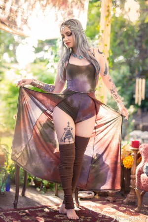 Forbidden Realm Festival Season knee-socks delicate dreamy sweet silver-hair nature outdoor gen-the-hobbit genevieve genthehobbit renaissance 3