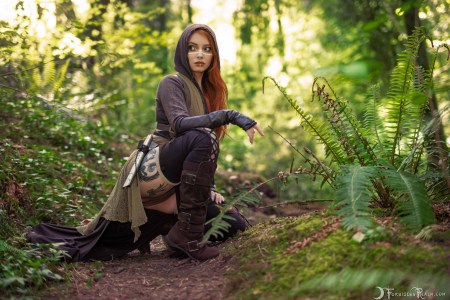 Forbidden Realm Forest Moon Ep.1 face-paint jedi redhead forest nature outdoor gen-the-hobbit genevieve genthehobbit science-fiction scifi star-wars 2