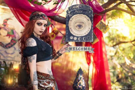 Forbidden Realm Fortune Teller redhead nature outdoor gen-the-hobbit genevieve genthehobbit boho occult supernatural 1