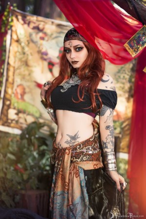 Forbidden Realm Fortune Teller redhead nature outdoor gen-the-hobbit genevieve genthehobbit boho occult supernatural 4