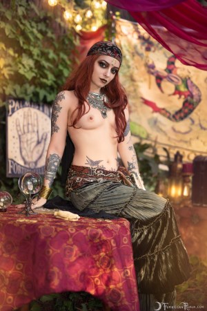 Forbidden Realm Fortune Teller redhead nature outdoor gen-the-hobbit genevieve genthehobbit boho occult supernatural 5