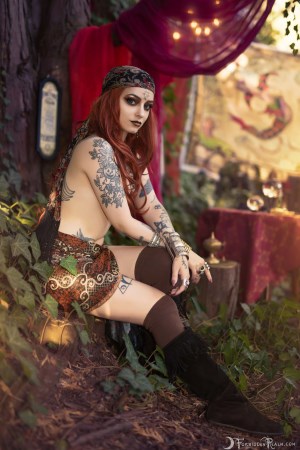 Forbidden Realm Fortune Teller redhead nature outdoor gen-the-hobbit genevieve genthehobbit boho occult supernatural 6