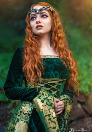 Forbidden Realm Isolde maiden redhead nature outdoor gen-the-hobbit genevieve genthehobbit fantasy medieval renaissance 2