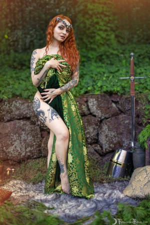 Forbidden Realm Isolde maiden redhead nature outdoor gen-the-hobbit genevieve genthehobbit fantasy medieval renaissance 4