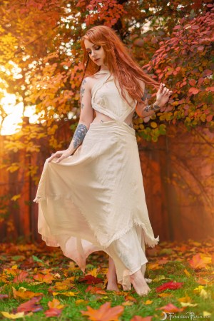 Forbidden Realm Leaves Of Fall autumn casual fall sweet redhead nature outdoor gen-the-hobbit genevieve genthehobbit 2