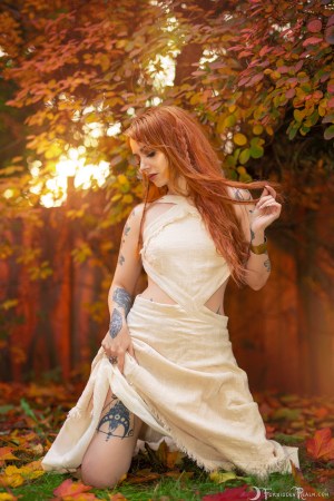 Forbidden Realm Leaves Of Fall autumn casual fall sweet redhead nature outdoor gen-the-hobbit genevieve genthehobbit 3
