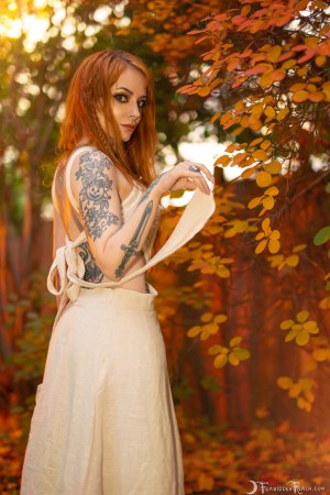 Forbidden Realm Leaves Of Fall autumn casual fall sweet redhead nature outdoor gen-the-hobbit genevieve genthehobbit 4