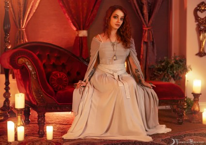 Forbidden Realm M'Ladys Chambers candles maiden dreamy redhead gen-the-hobbit genevieve genthehobbit medieval renaissance 1