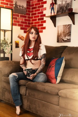Forbidden Realm Mary Jane Watson spiderman casual redhead gen-the-hobbit genevieve genthehobbit anime cosplay 1