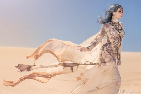 Forbidden Realm Mirage body-chain silver-hair desert outdoor gen-the-hobbit genevieve genthehobbit egyptian fantasy 2