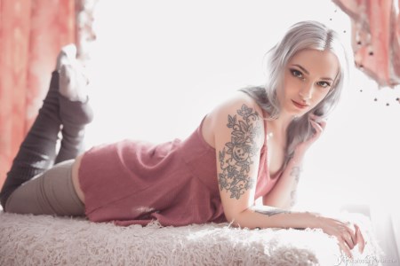 Forbidden Realm Morning Calm knee-socks casual pastel sweet silver-hair gen-the-hobbit genevieve genthehobbit feminine 4