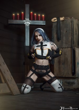 Forbidden Realm Original Sin candles chains nun silver-hair gen-the-hobbit genevieve genthehobbit bondage gothic 4