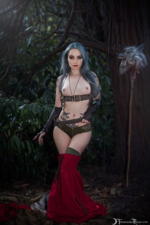 Forbidden Realm Red's Revenge boots assassin warrior silver-hair nature outdoor gen-the-hobbit genevieve genthehobbit cosplay fairy-tale fantasy 5