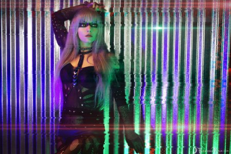 Forbidden Realm Replicant fishnets android blade-runner silver-hair gen-the-hobbit genevieve genthehobbit cyberpunk futuristic industrial robot science-fiction scifi 1