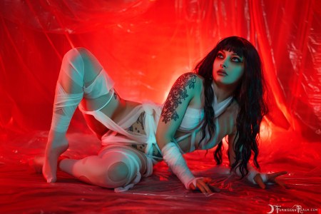 Forbidden Realm Sanitarium bandages edgy black-hair gen-the-hobbit genevieve genthehobbit horror industrial 2
