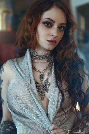 Forbidden Realm Silver Maiden body-chain chains maiden warrior redhead gen-the-hobbit genevieve genthehobbit medieval renaissance 4