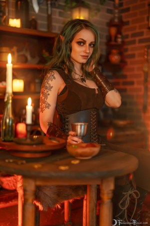 Forbidden Realm The Adventurer boots leather green-hair gen-the-hobbit genevieve genthehobbit fantasy medieval renaissance 1