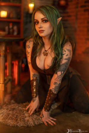 Forbidden Realm The Adventurer boots leather green-hair gen-the-hobbit genevieve genthehobbit fantasy medieval renaissance 3