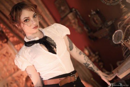 Forbidden Realm The Curator curio-cabinets glasses lace redhead gen-the-hobbit genevieve genthehobbit vintage 3