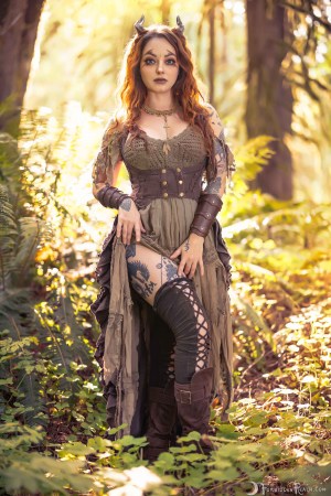 Forbidden Realm The Enchanted Vale boots horns redhead forest nature outdoor gen-the-hobbit genevieve genthehobbit 2