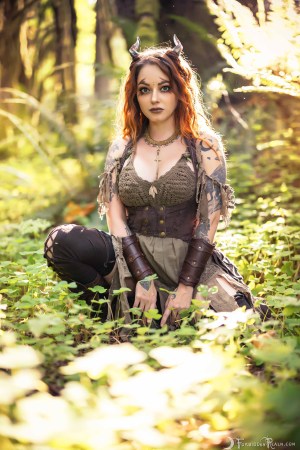 Forbidden Realm The Enchanted Vale boots horns redhead forest nature outdoor gen-the-hobbit genevieve genthehobbit 3