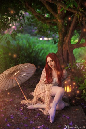 Forbidden Realm The Gloaming lace dreamy redhead nature outdoor gen-the-hobbit genevieve genthehobbit ethereal fairy-tale fantasy 1