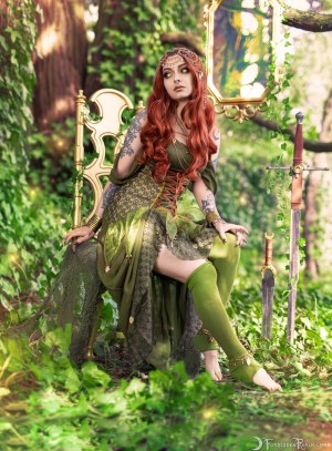 Forbidden Realm The Lady Of Greenwood body-chain redhead forest nature gen-the-hobbit genevieve genthehobbit fairy-tale fantasy 1
