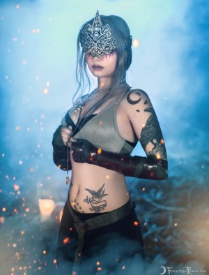 Forbidden Realm The Last Fire Keeper candles silver-hair outdoor gen-the-hobbit genevieve genthehobbit cosplay dark-souls ethereal fantasy gothic renaissance supernatural 4