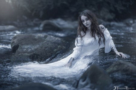 Forbidden Realm Water Maiden water maiden dreamy redhead outdoor gen-the-hobbit genevieve genthehobbit fantasy 4