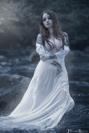 Forbidden Realm Water Maiden water maiden dreamy redhead outdoor gen-the-hobbit genevieve genthehobbit fantasy 6