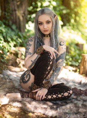 Forbidden Realm Wildwood dreadlocks woodelf silver-hair nature outdoor gen-the-hobbit genevieve genthehobbit tribal 3