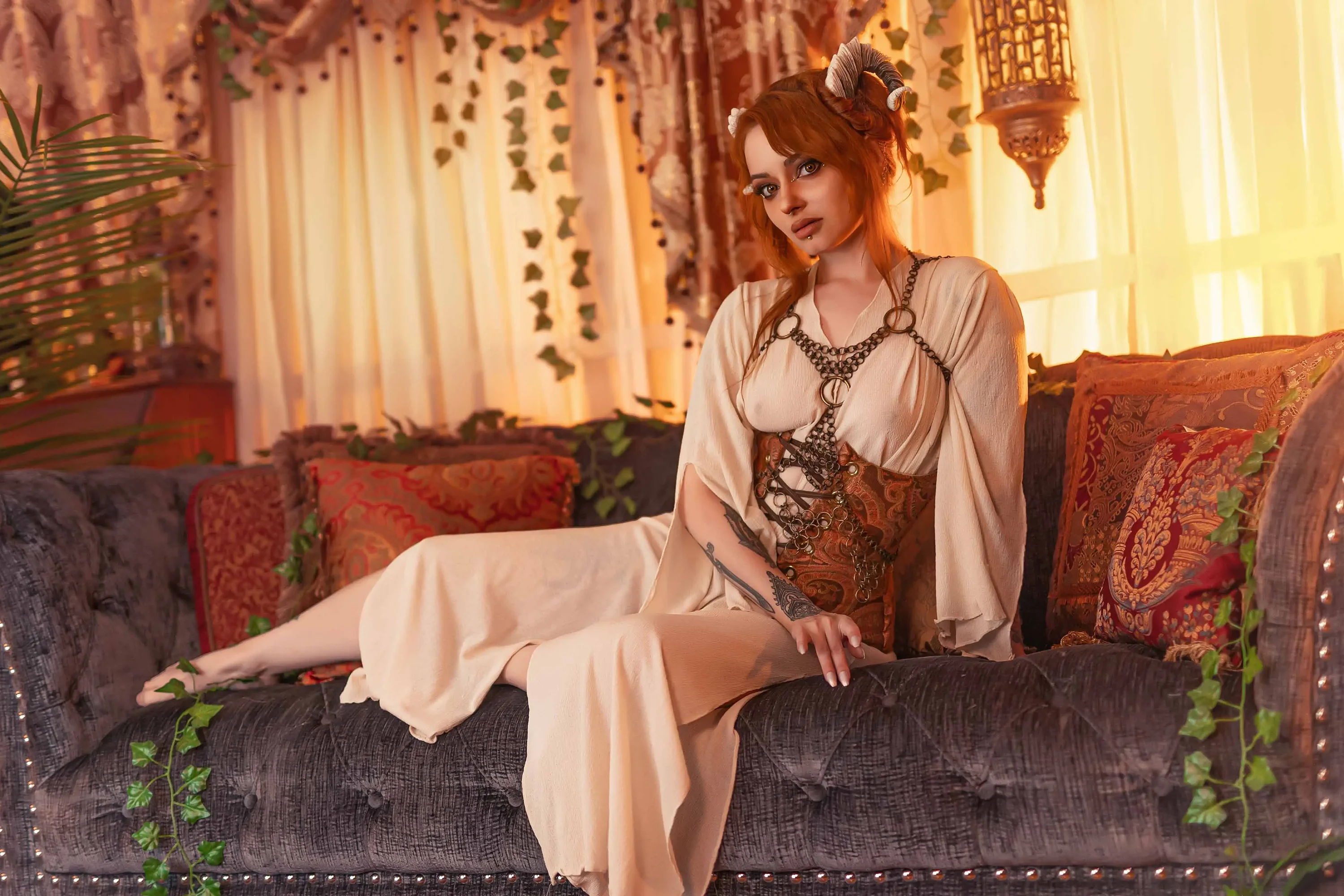 Forbidden Realm Afterglowbody-chain horns mythological-creature succubus redhead gen-the-hobbit genevieve genthehobbit exotic supernatural  Slide