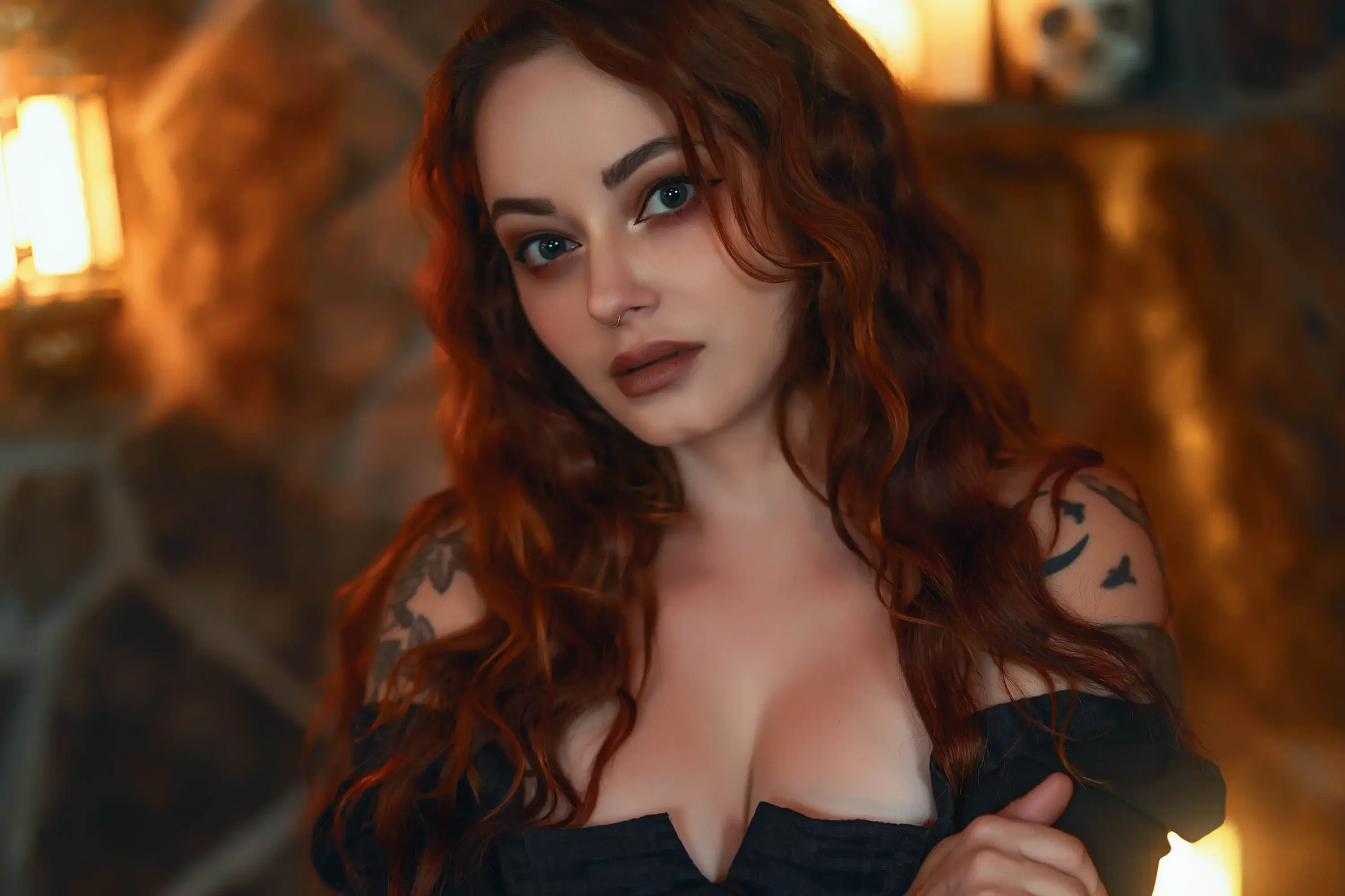 Forbidden Realm Cottage Witchcandles witch holiday redhead halloween gen-the-hobbit genevieve genthehobbit occult  Slide