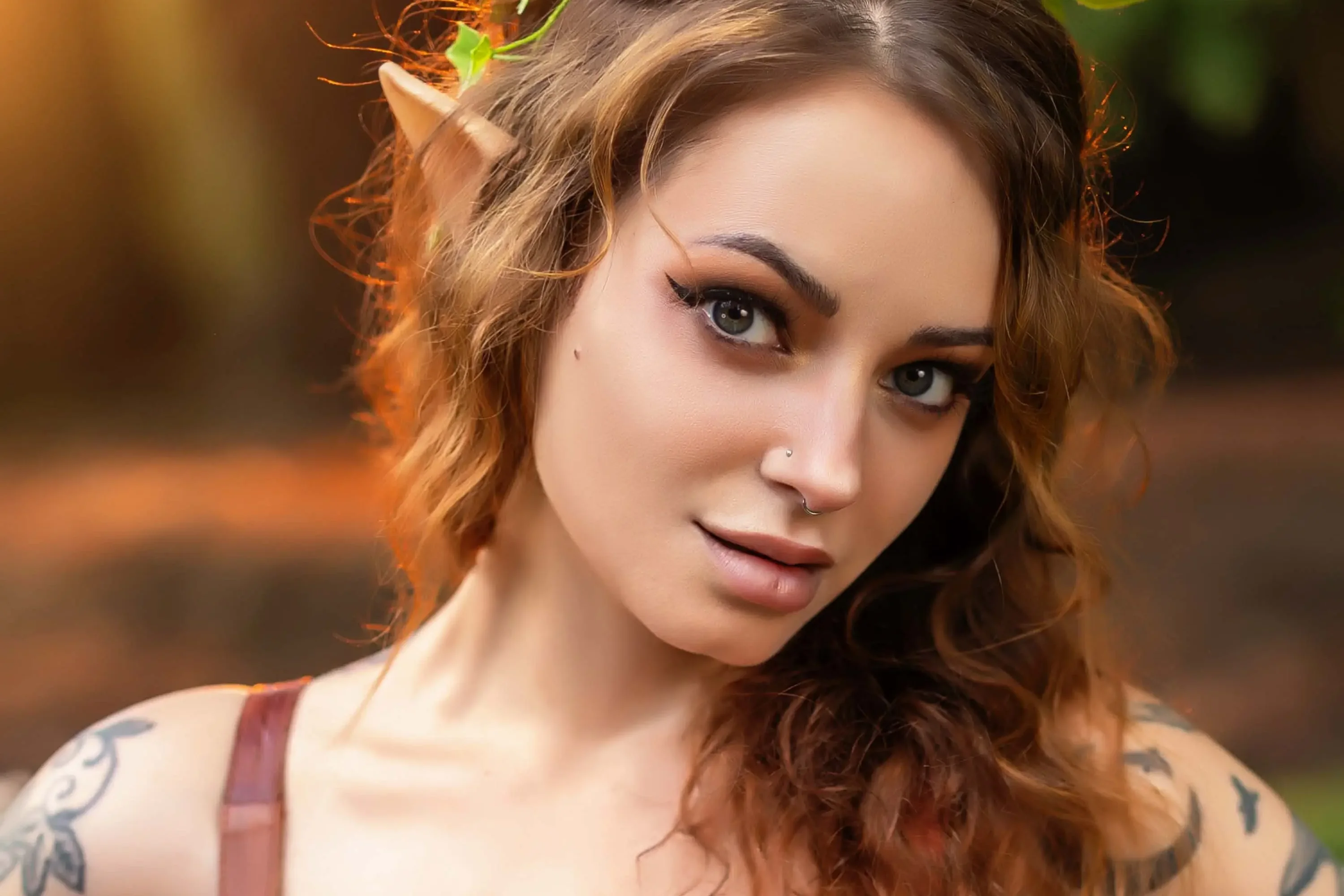 Forbidden Realm Green Thumbwater elf redhead nature outdoor gen-the-hobbit genevieve genthehobbit  Slide