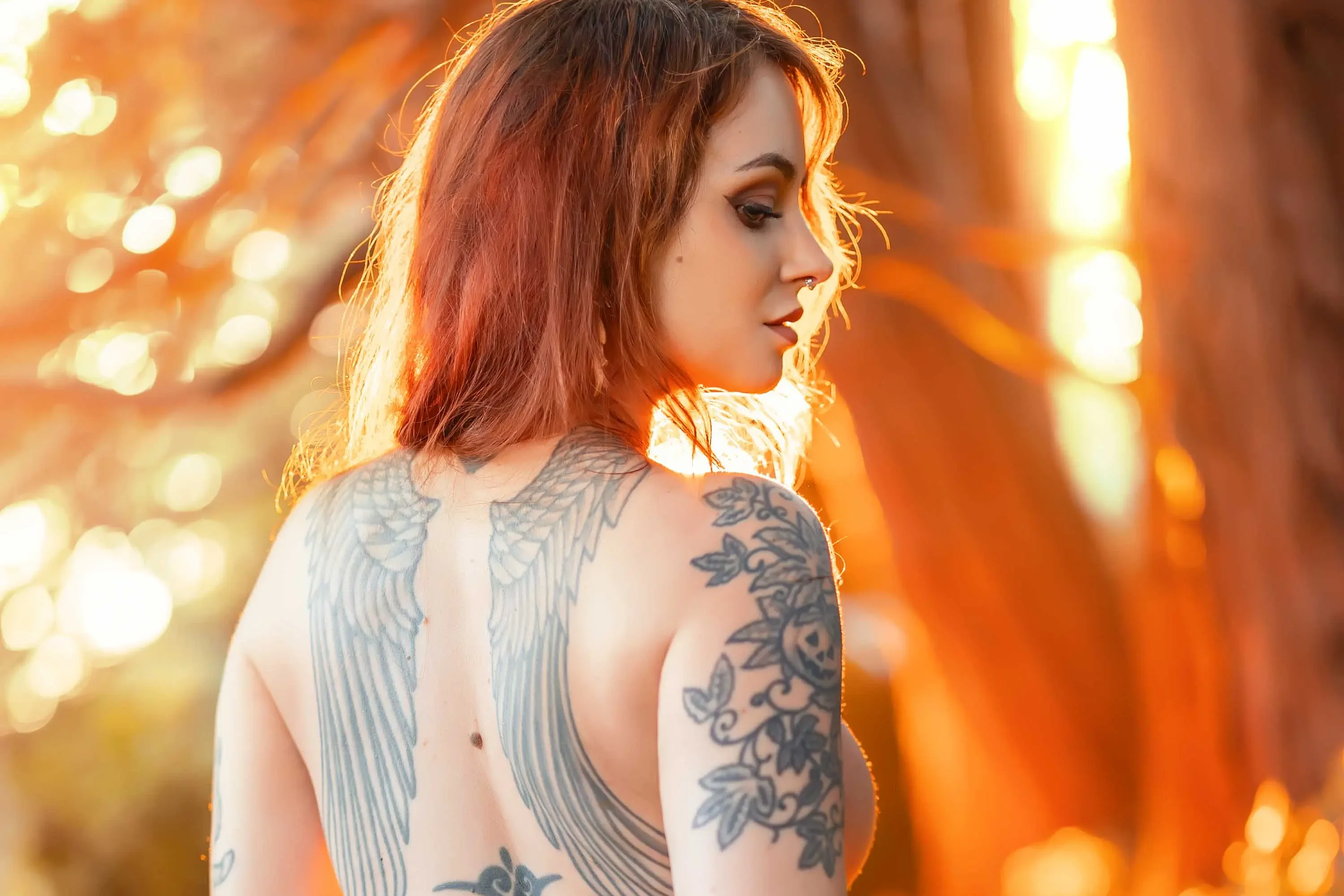 Forbidden Realm Into The Woodsboots autumn fall redhead outdoor gen-the-hobbit genevieve genthehobbit fairy-tale fantasy  Slide