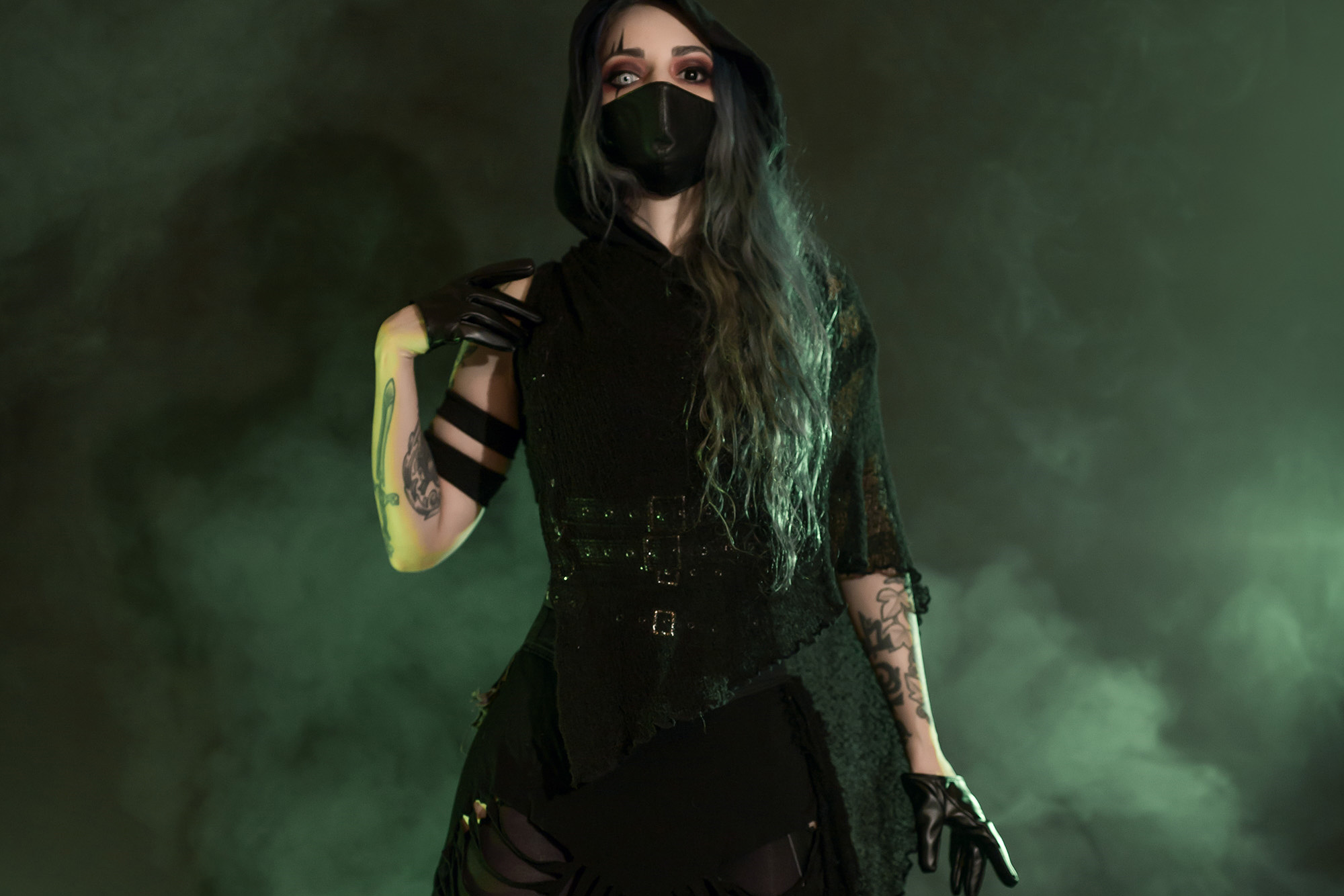 Forbidden Realm Kill Switchassassin thief edgy silver-hair gen-the-hobbit genevieve genthehobbit cybergoth cyberpunk  Slide