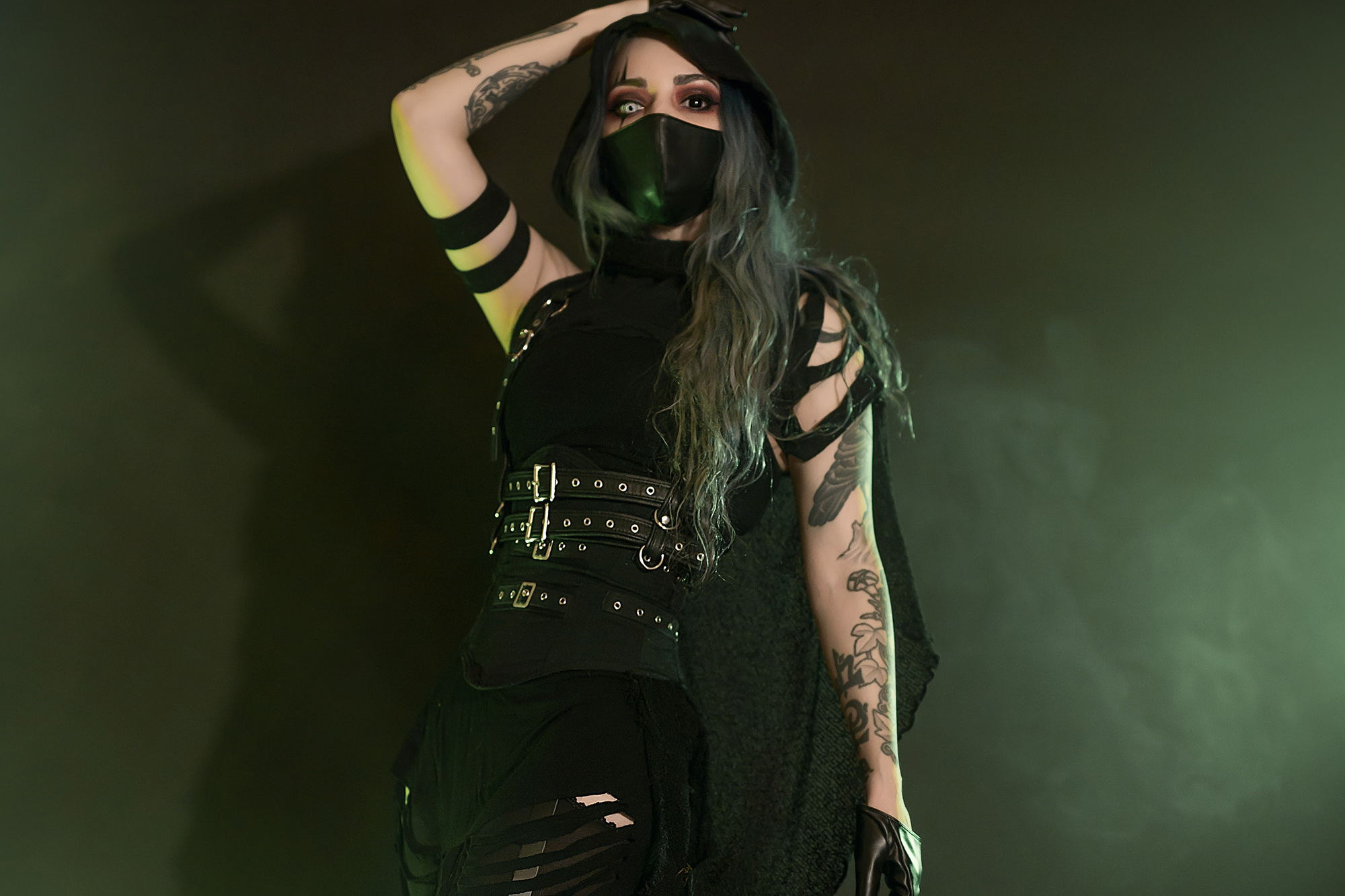 Forbidden Realm Kill Switchassassin thief edgy silver-hair gen-the-hobbit genevieve genthehobbit cybergoth cyberpunk  Slide