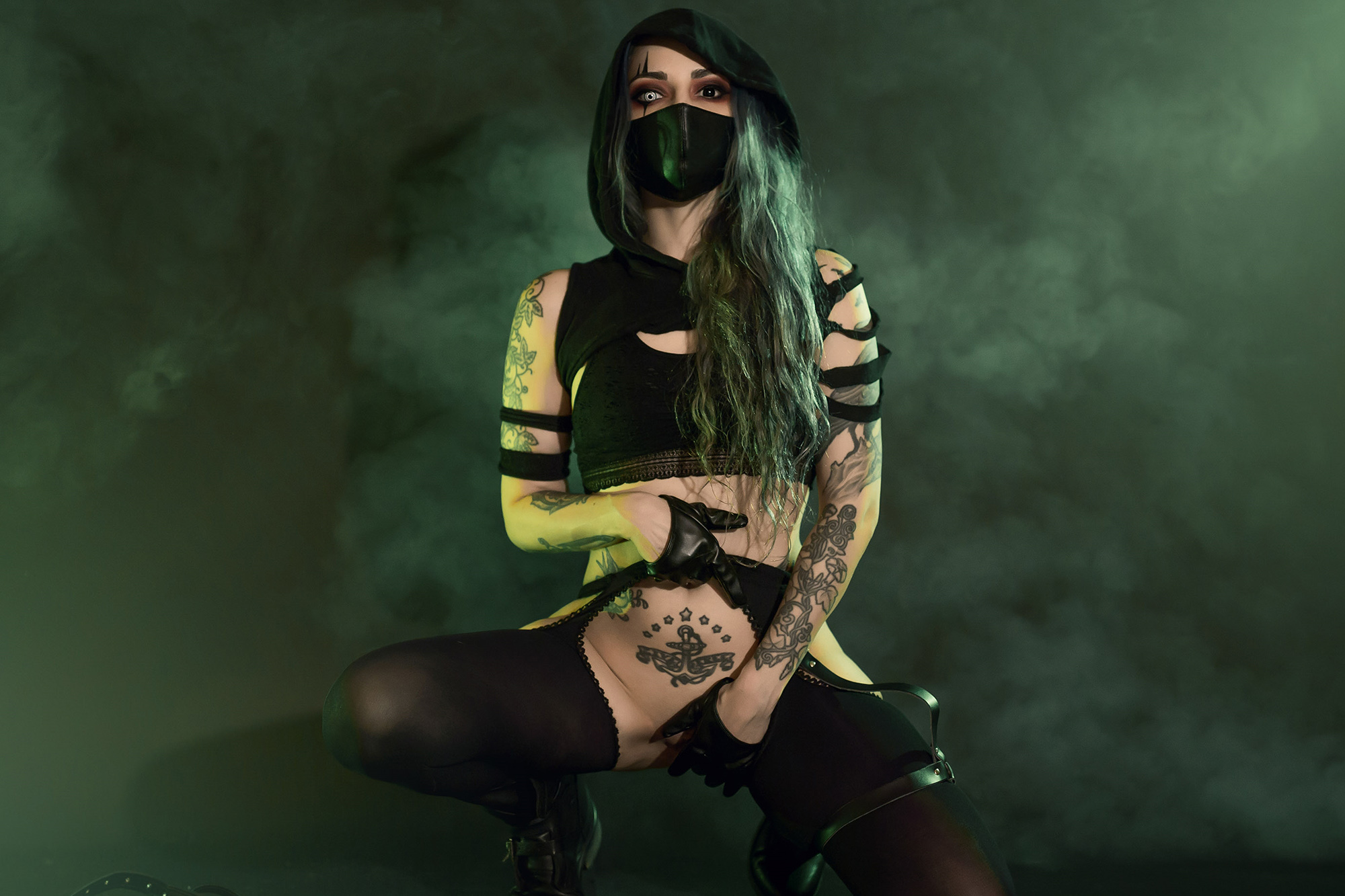 Forbidden Realm Kill Switchassassin thief edgy silver-hair gen-the-hobbit genevieve genthehobbit cybergoth cyberpunk  Slide