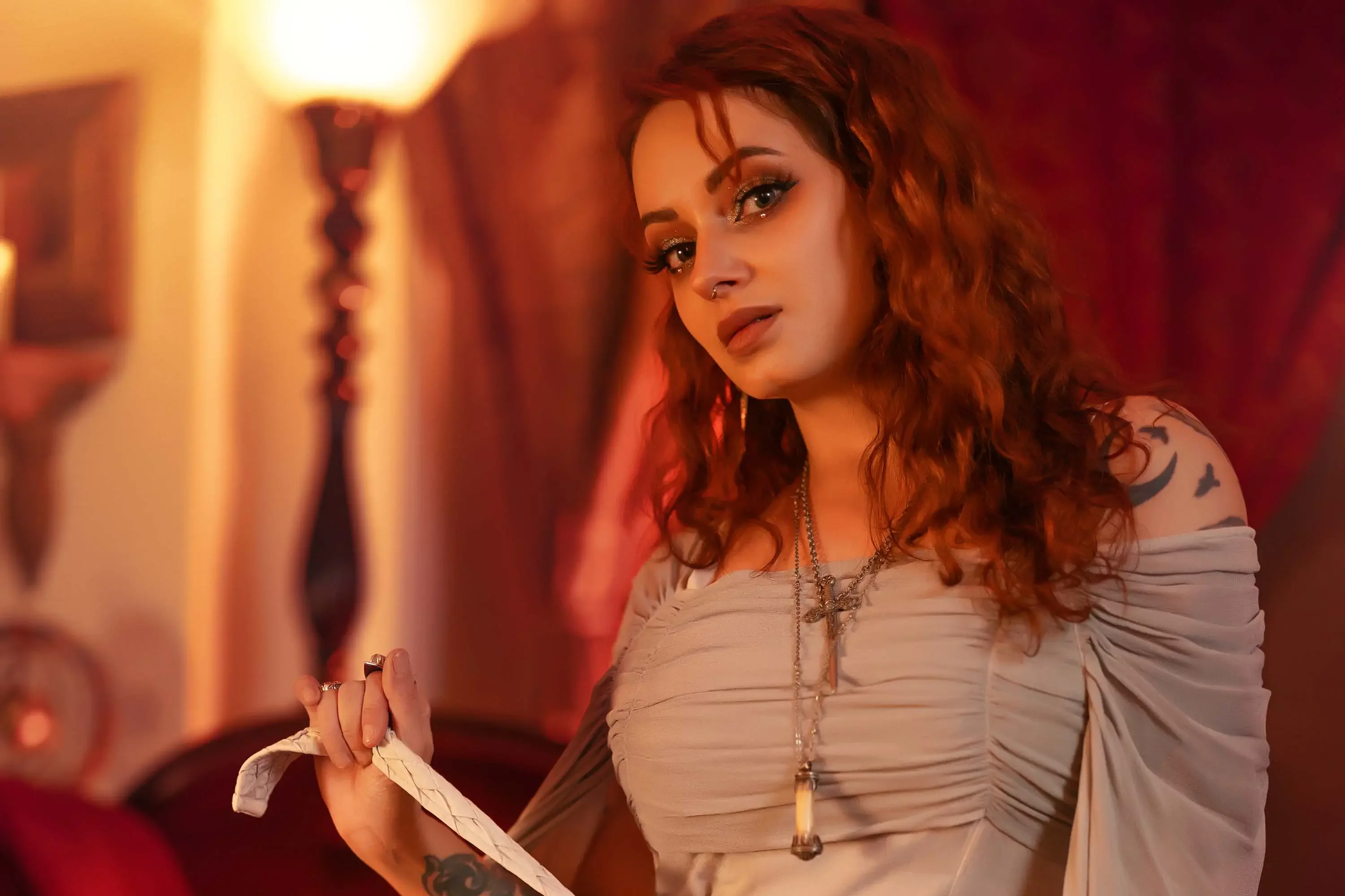 Forbidden Realm M'Ladys Chamberscandles maiden dreamy redhead gen-the-hobbit genevieve genthehobbit medieval renaissance  Slide