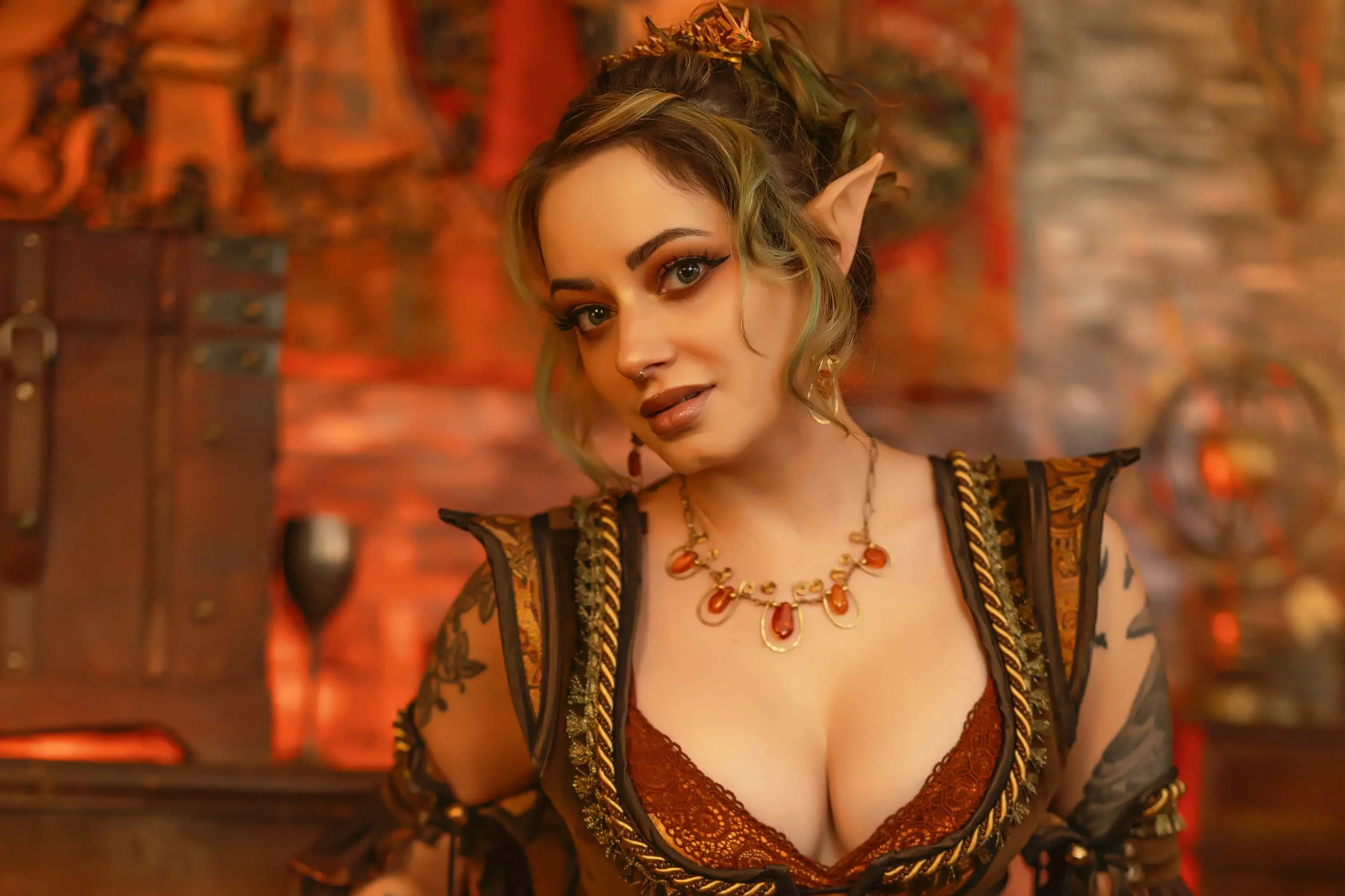 Forbidden Realm Morescaboots elf green-hair gen-the-hobbit genevieve genthehobbit medieval renaissance  Slide