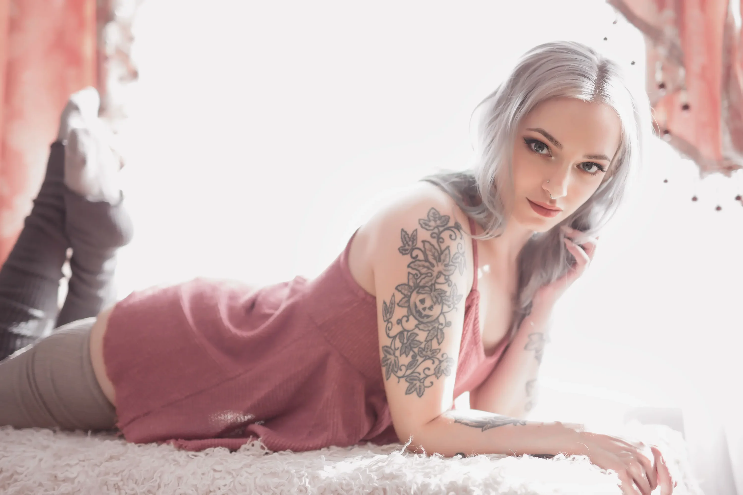 Forbidden Realm Morning Calmknee-socks casual pastel sweet silver-hair gen-the-hobbit genevieve genthehobbit feminine  Slide