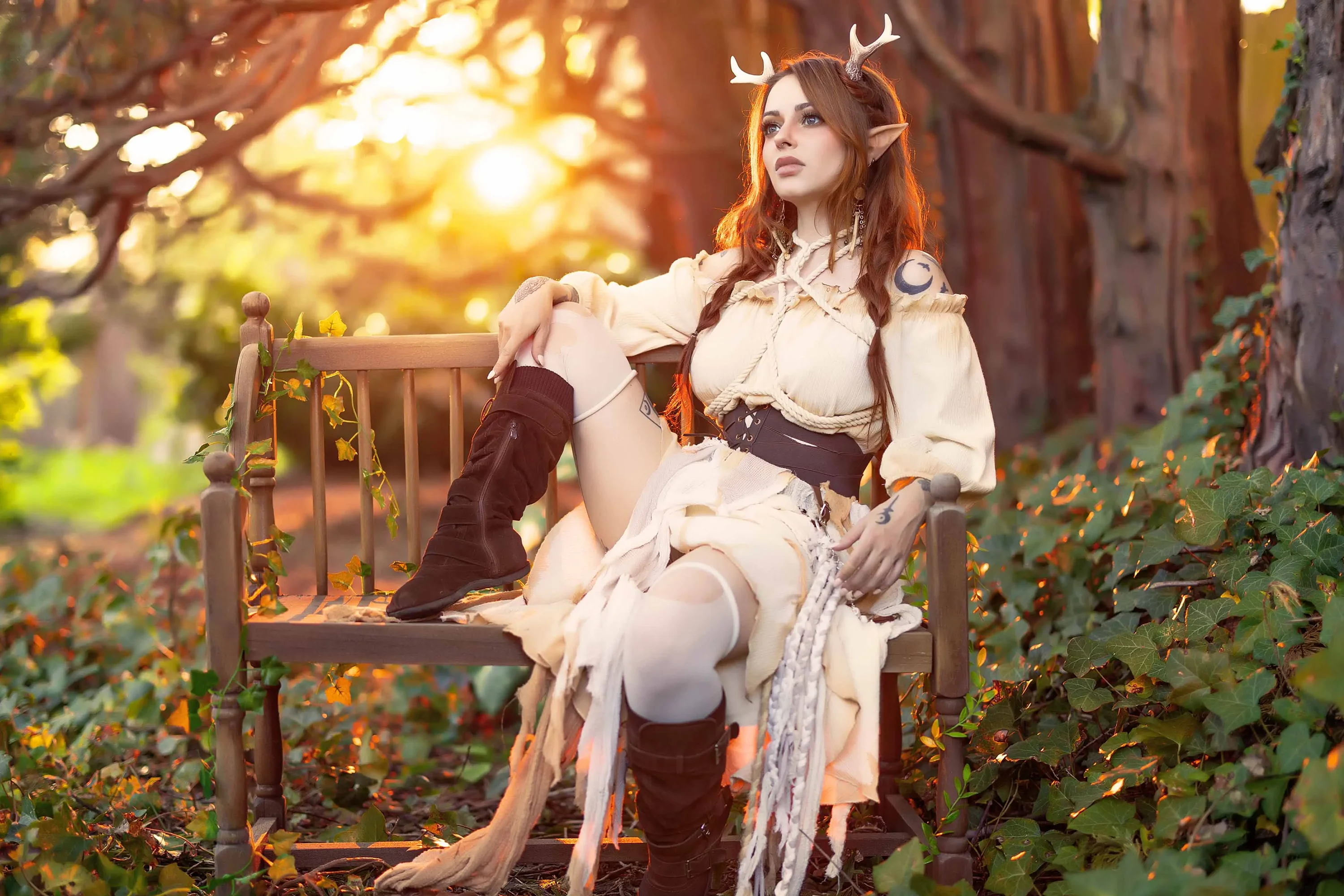 Forbidden Realm Mythicantlers shibari redhead nature outdoor gen-the-hobbit genevieve genthehobbit  Slide