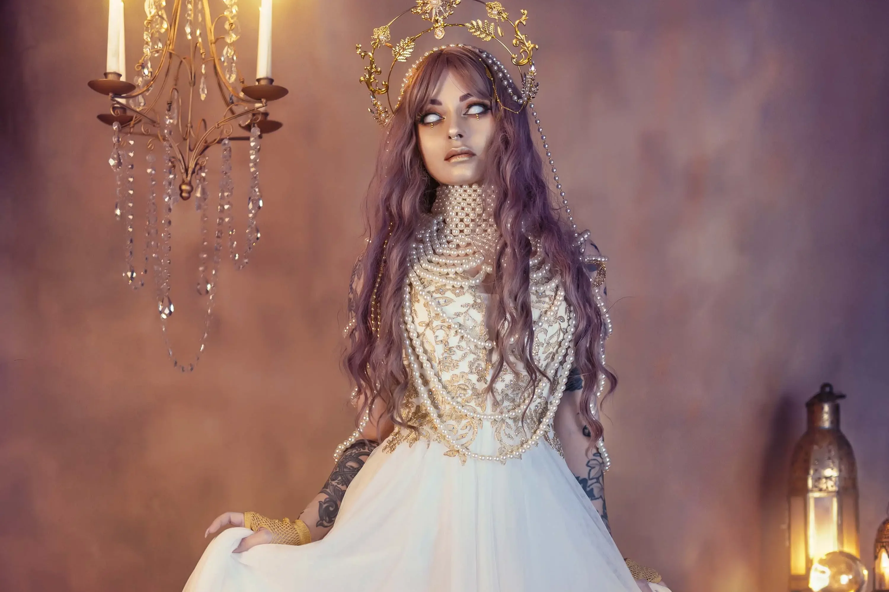 Forbidden Realm Oraclecandles jewels lace dreamy purple-hair gen-the-hobbit genevieve genthehobbit ethereal supernatural  Slide